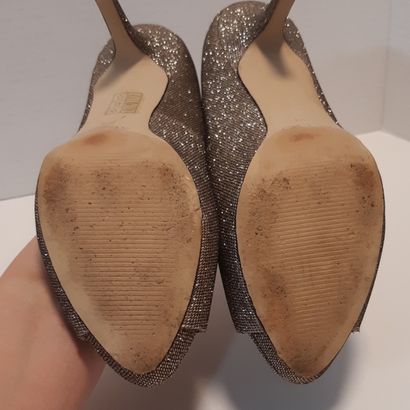 Aldo Sparkle Peep Toe Heels - Picture 8 of 8